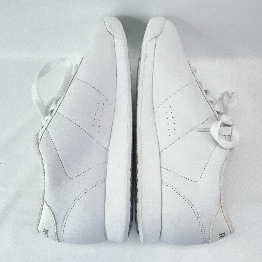 Reebok Princess White Leather Sneakers Womens 7.5 Classic Casual Shoes - Picture 11 of 12